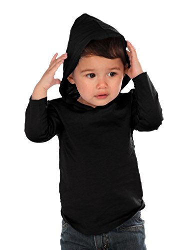 Kavio! Unisex Infants Long Sleeve Pullover Hoodie Black 18M