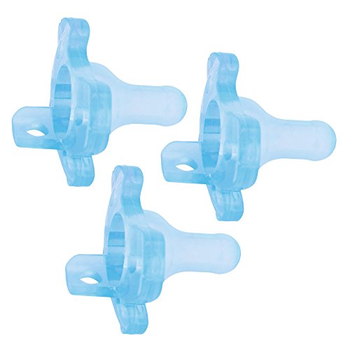Dr. Brown's One Piece Silicone Pacifier, 0m+, Blue, 3 Pack
