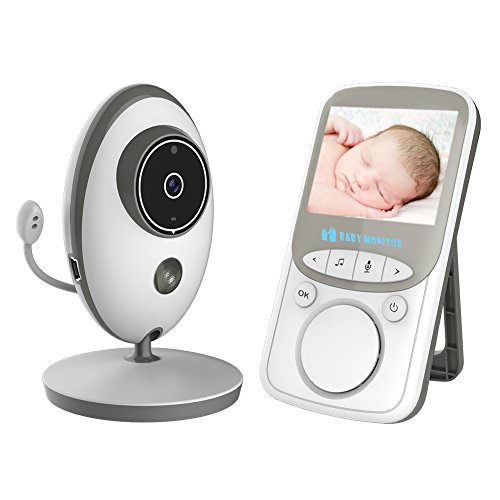 Wewdigi Baby Monitor Wireless Video with Digital Camera – 24-Hours Standby, Night Vision, 2.4-inch Large Screen, Temperature Monitoring