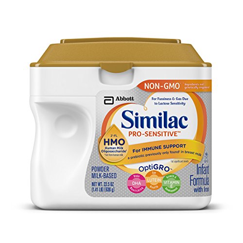 Similac Pro-Sensitive Non-GMO Infant Formula with Iron, with 2'-FL HMO, For Immune Support, Baby Formula, Powder, 22.5 ounces (Single Tub)