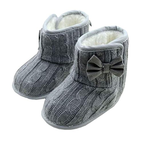 Gotd Baby Toddler Infant Girls Snow Boots Soft Sole Prewalker Crib Shoes (0~6 Month Length:4.3