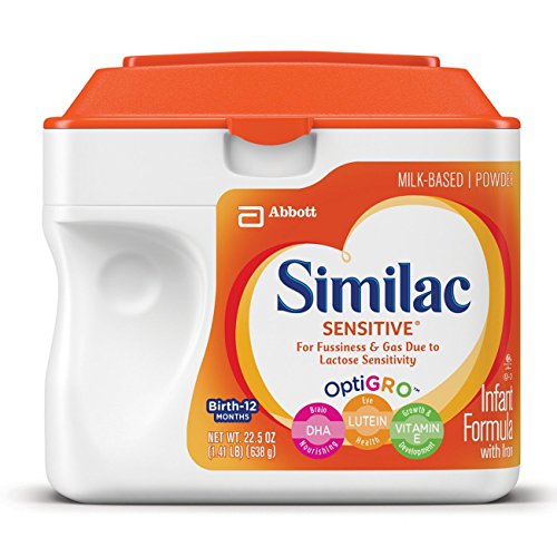 Similac Sensitive Infant Formula with Iron, For Fussiness and Gas, Baby Formula, Powder, 1.41 lb