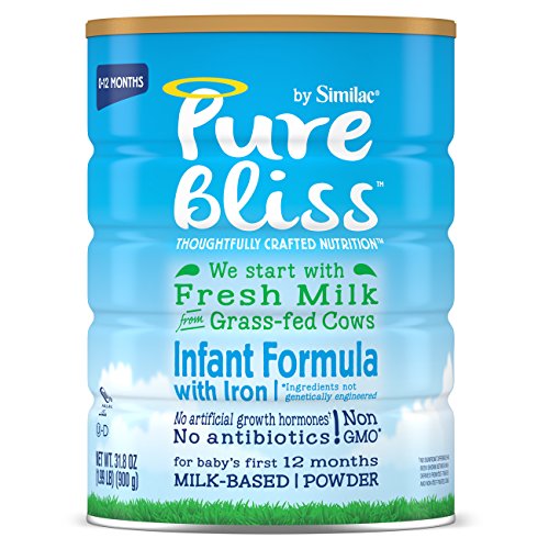 Similac Pure Bliss Infant Formula, Starts with Fresh Milk from Grass-Fed Cows, Baby Formula, 31.8 ounces (Single Can)