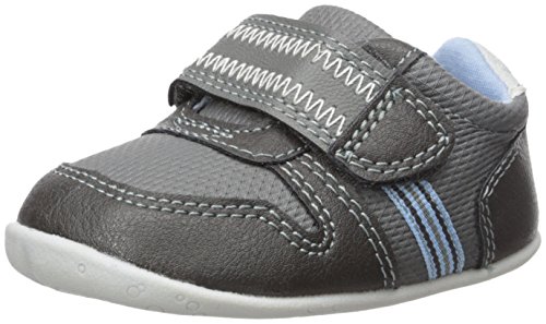 Carter's Every Step Boys' Stage 2 Stand, Jamison-SB Sneaker, Grey,3.5 M US (6-9 Months)