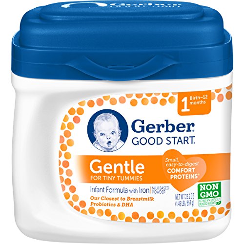 Gerber Good Start Gentle Non-GMO Powder Infant Formula, Stage 1, 23.2 Ounce (Pack of 6)