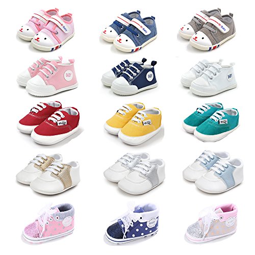 Baby Girls Shoes Sneaker Canvas Jogging Running Walking Playing Hiking Indoor Outdoor Atheltic Shoe